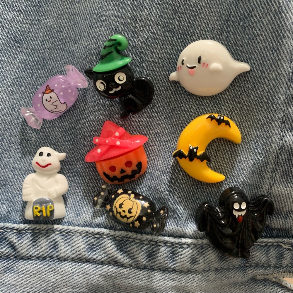 Halloween Charm Themed Set of 8 Pins